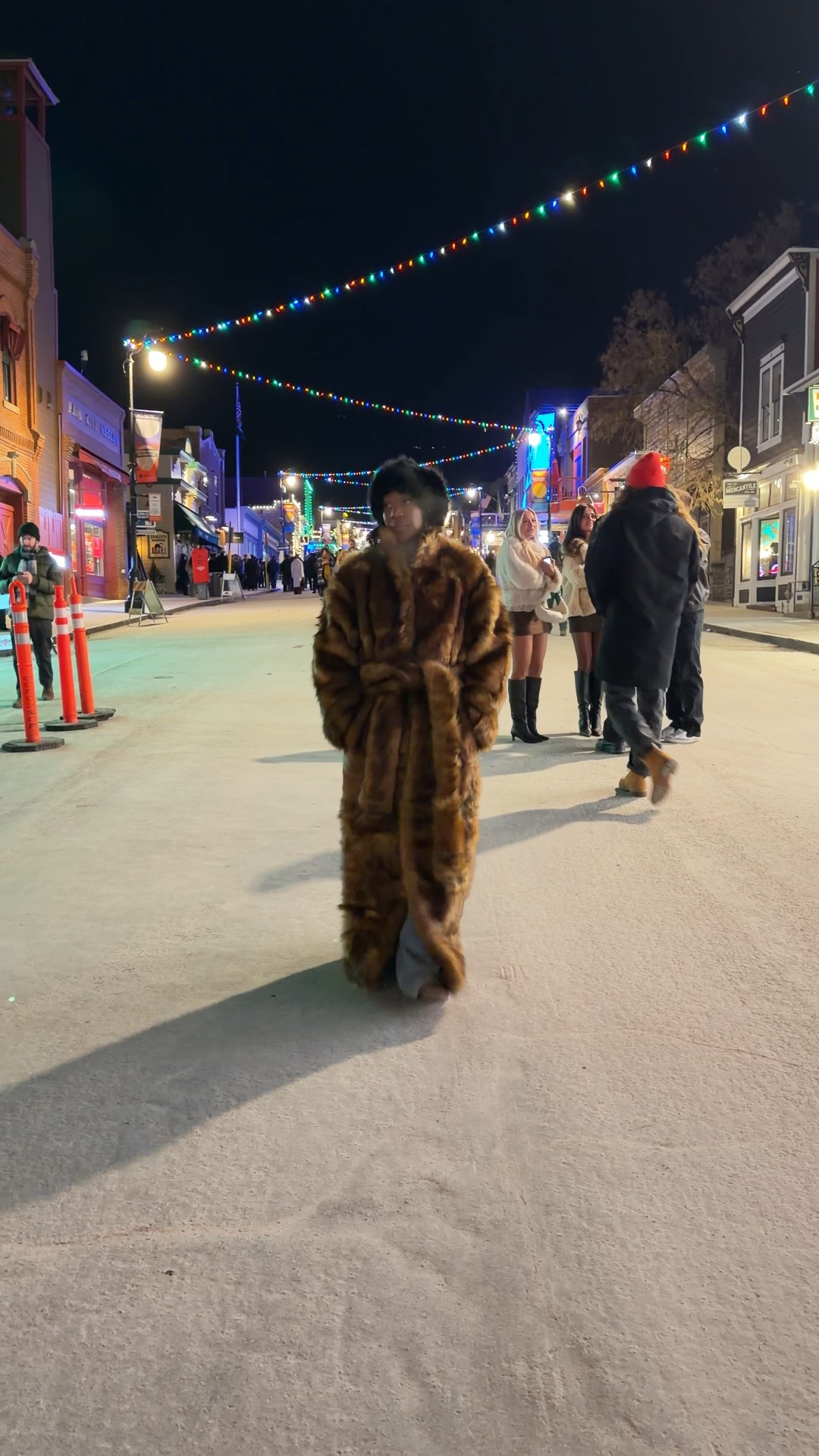 Full length fur. 