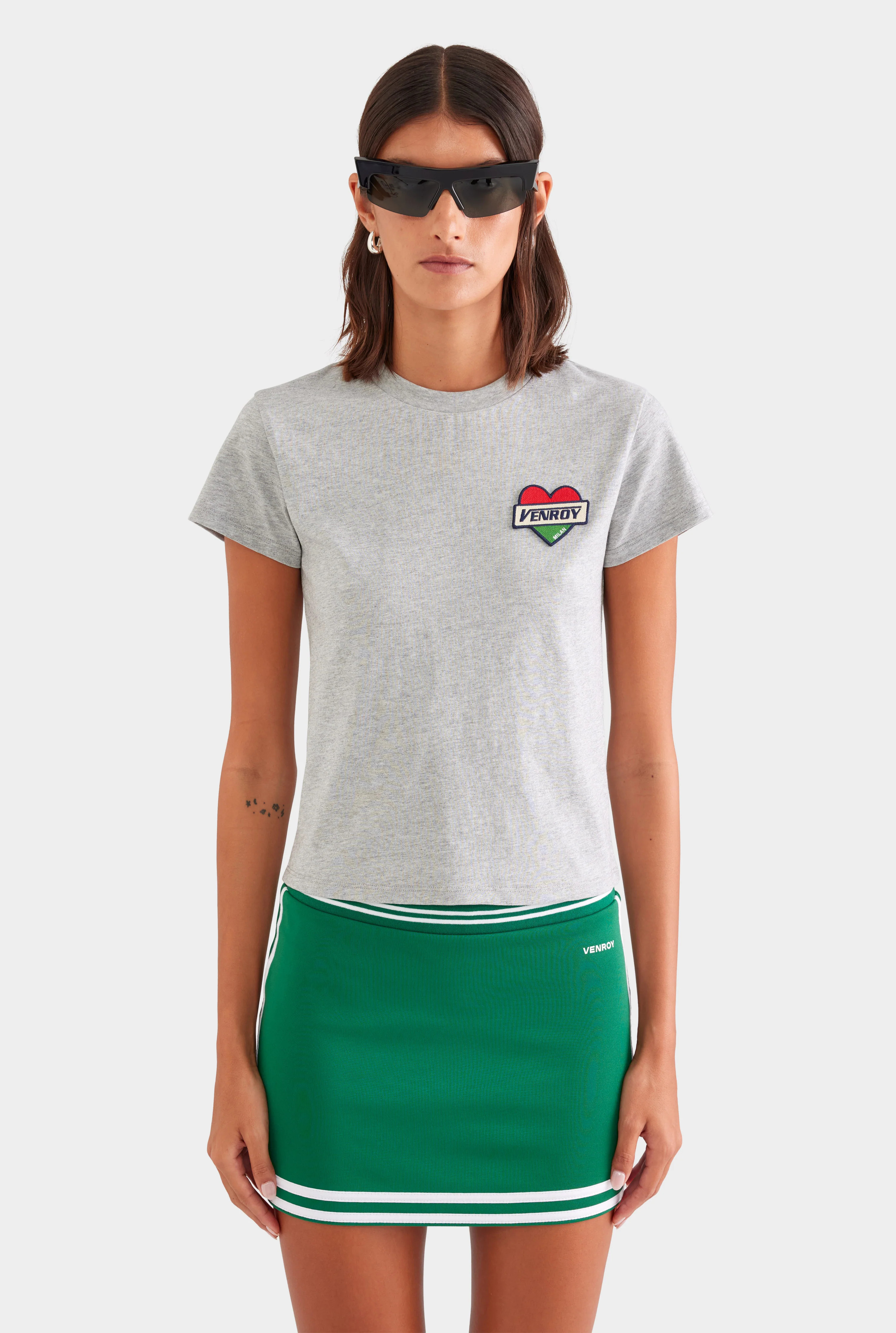 Cotton Baby Tee Milano/Grey Marl | Venroy | Venroy AU
