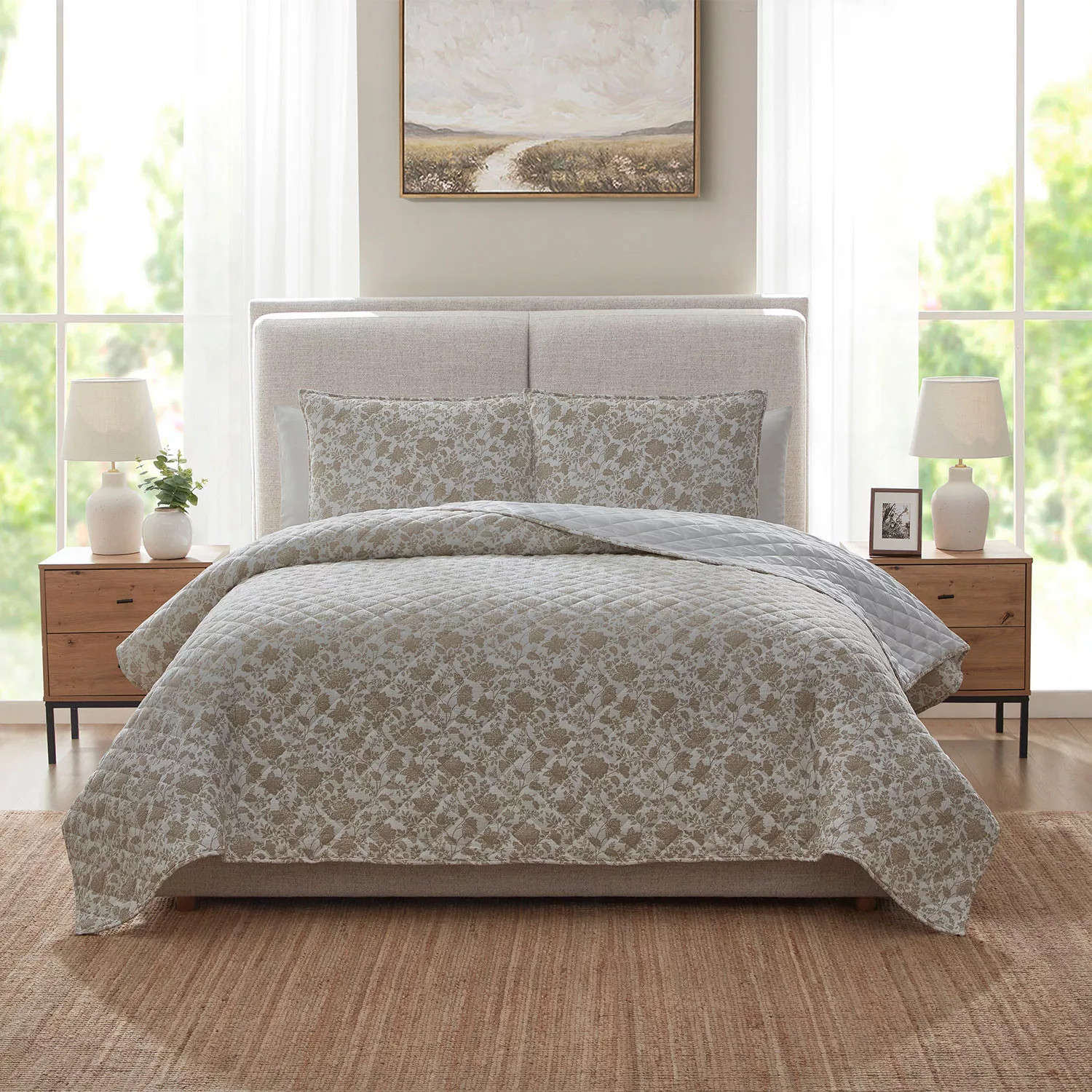 details by Becki Owens Juan Gauze Floral 3-Piece Quilt Set, Assorted Colors | Sam's Club