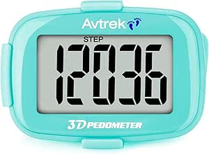 Avtrek Pedometro con contapassi, con funzione di conteggio dei passi, display retroilluminato e v... | Amazon (IT)