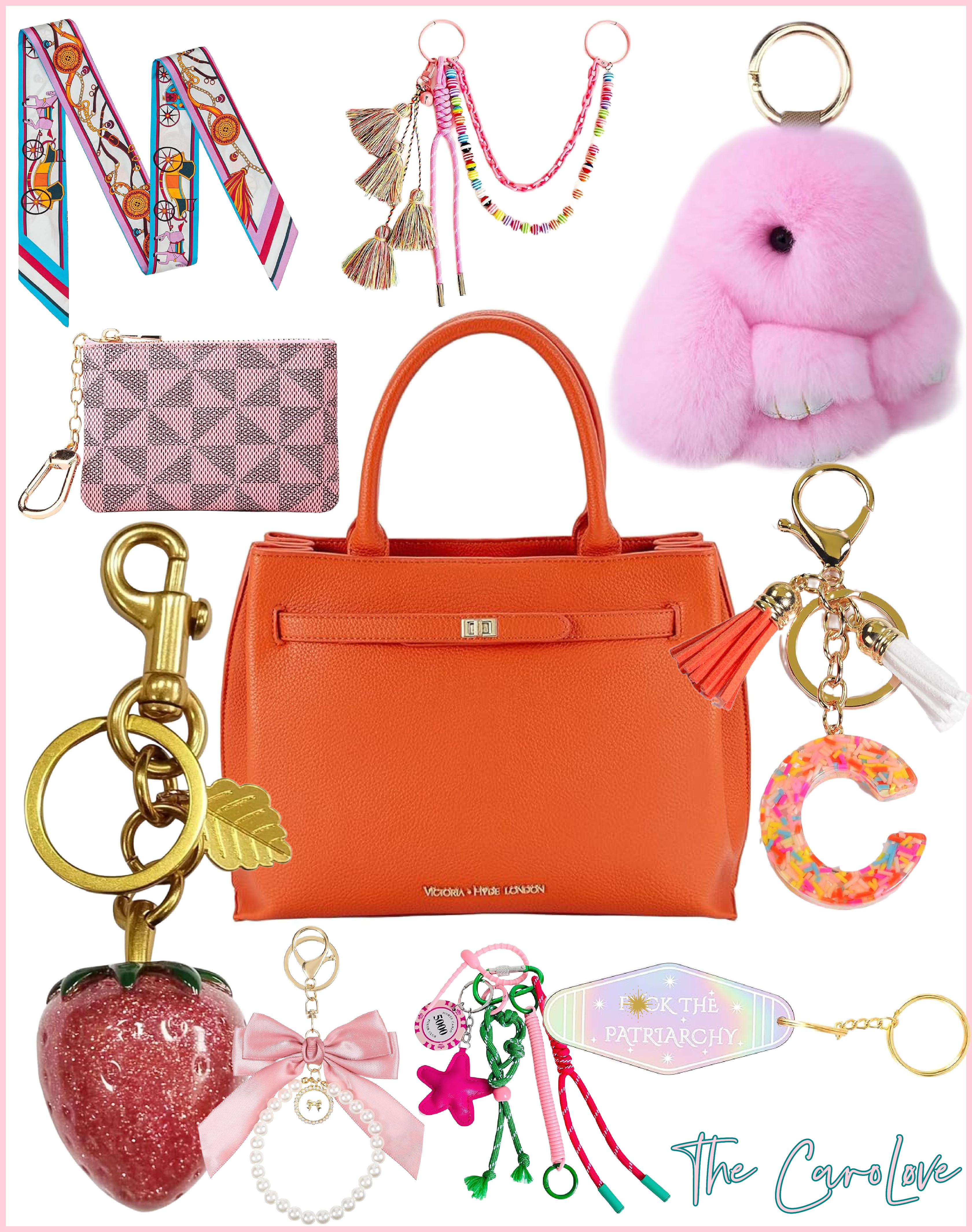 Bag charm girlies, this one’s for you 🍓✨ I’m fully in my keychain era—think plush bunnies, bows, tassels, and sparkly initials to totally junk up your favorite tote. Scroll through to shop all the cutest accessories I’m loving right now to take your bag from basic to brag-worthy. 

 #LTKFindsUnder100 #LTKStyleTip #LTKItBag