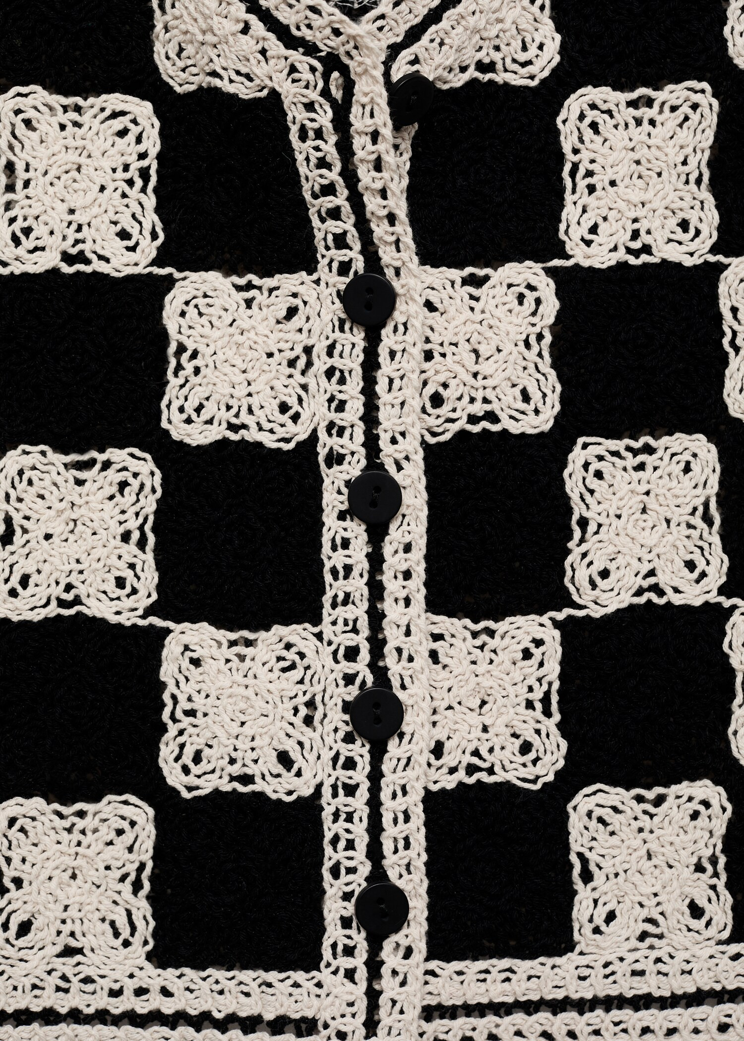 Combined crochet vest | MANGO (US)