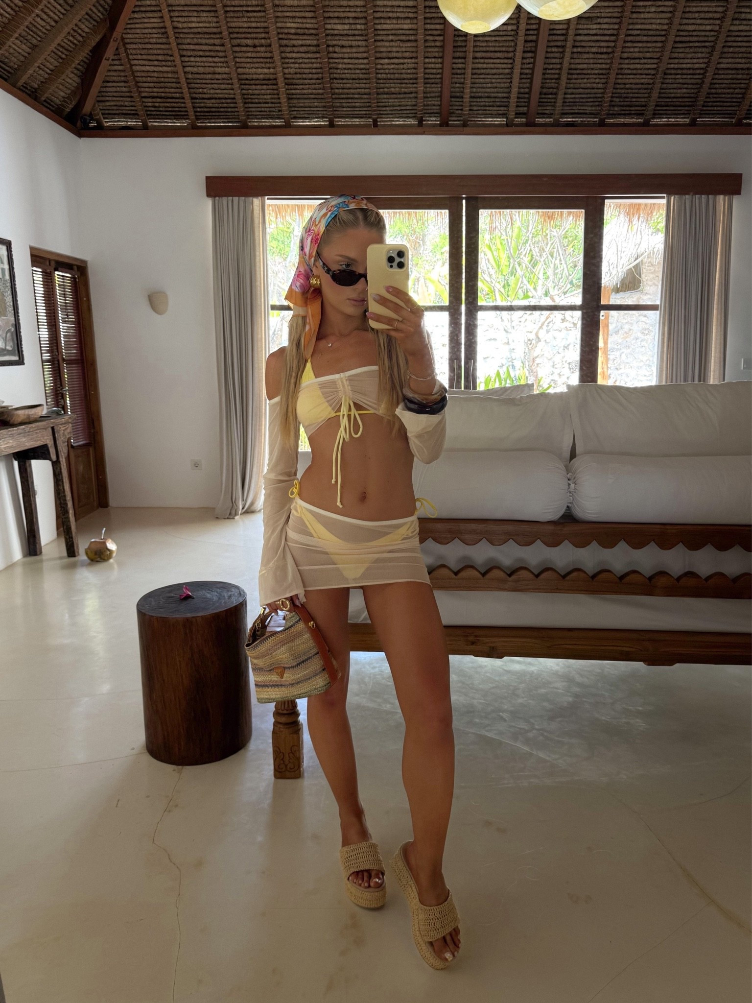 Exact bikini from Bright Swimwear - earrings from Ella Rose Australia 💛