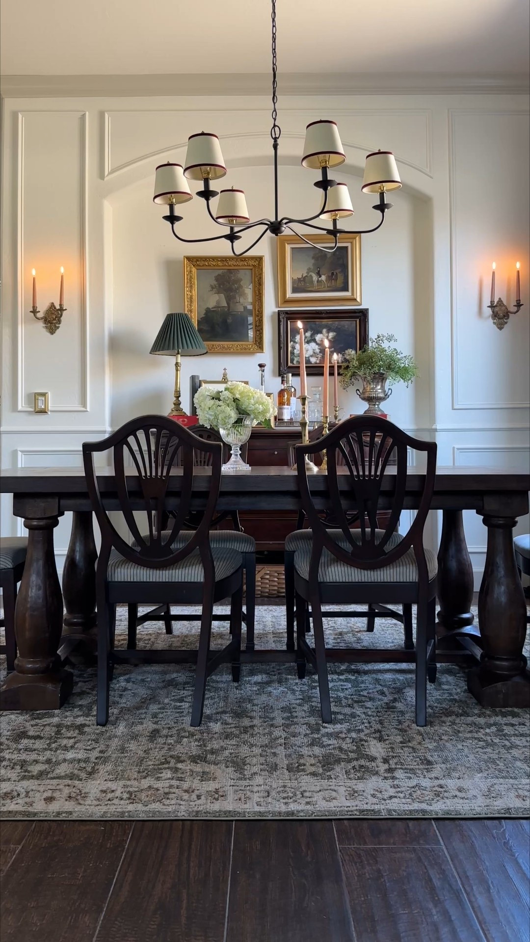 Setting the mood for the dining room. Rug currently on sale! 

#LTKHome #LTKSaleAlert