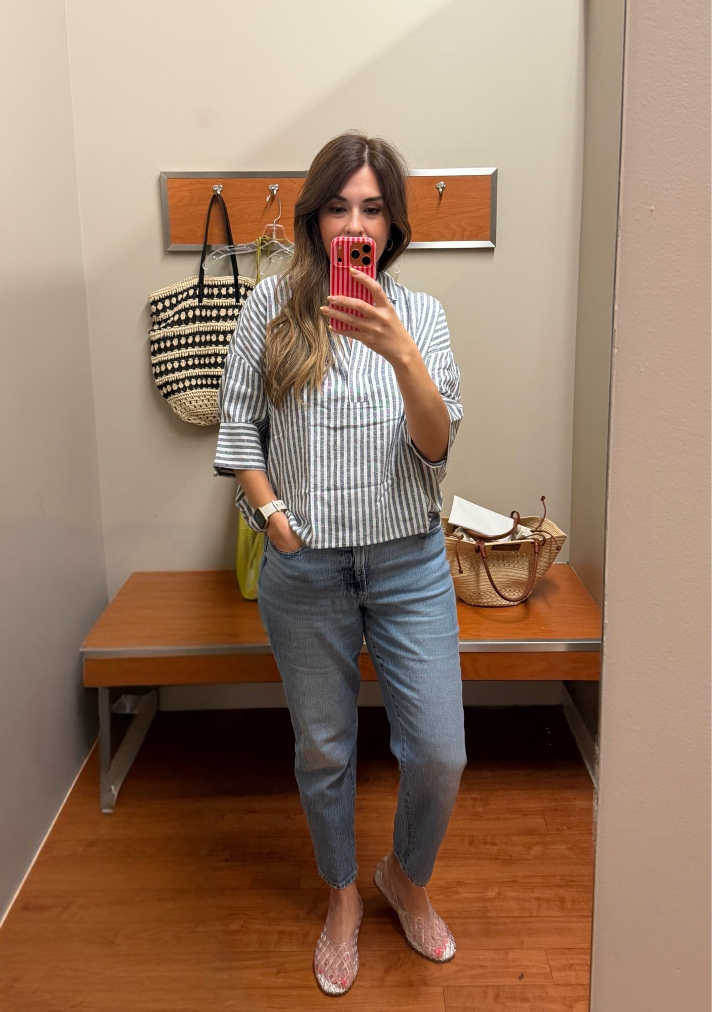 Trying on summer finds at Banana Republic! 🌴 I am loving this Linen-Blend Drapey Popover Shirt. The best part? It's marked down 50% AND you get an extra 20% off at checkout. #bananarepublic #sale

#LTKootd #LTKSeasonal