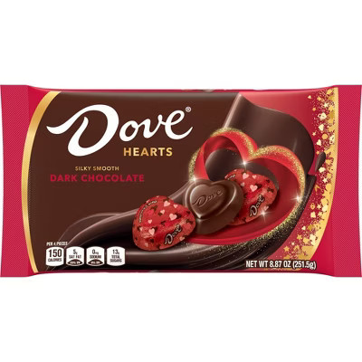 Dove Promises Dark Chocolate Valentine's Day Candy Hearts Gift Bag - 8.87oz | Target