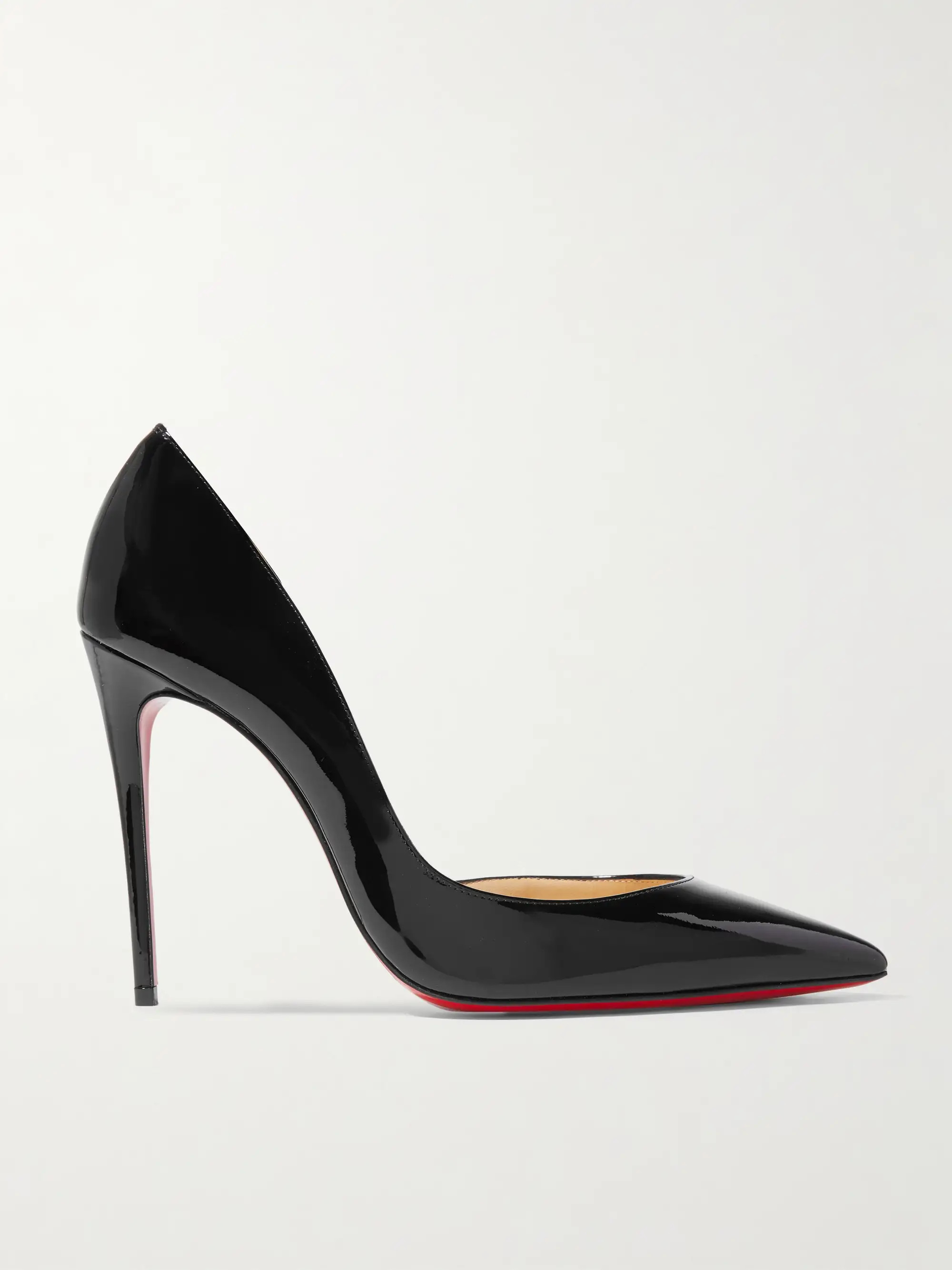 Noir Escarpins en cuir verni Iriza 100 | CHRISTIAN LOUBOUTIN | NET-A-PORTER | NET-A-PORTER (UK & EU)