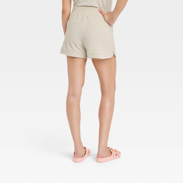 Women's Mid-Rise Pull-On Shorts - A New Day™ Tan | Target