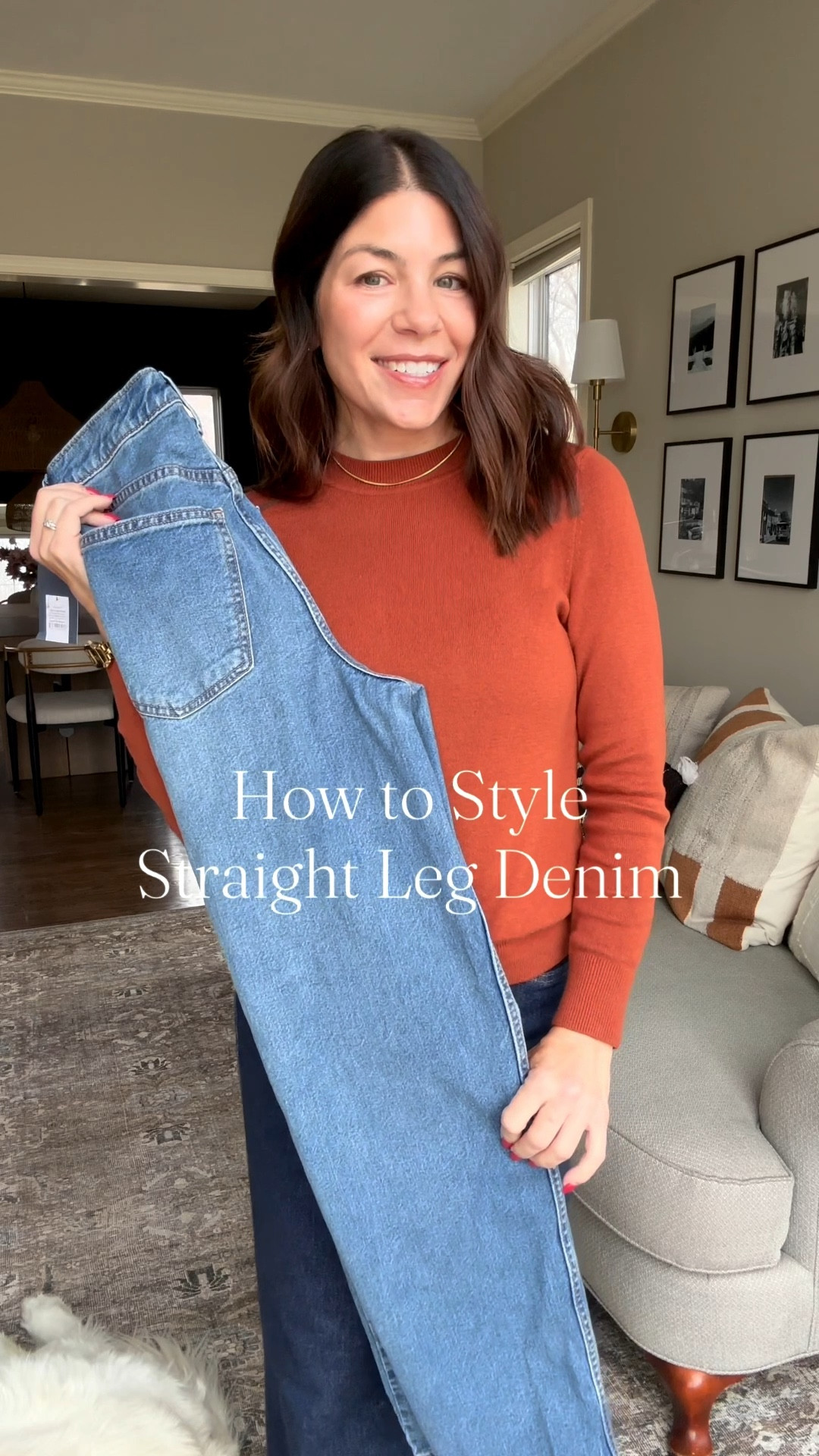 Affordable High Rise Straight Leg denim from Target 🎯 styled 4 ways!  I’ve also linked the rest of the outfit details - my burgundy sweater is old but have linked similar options.

#LTKOver40 #LTKgrwm #LTKootd
