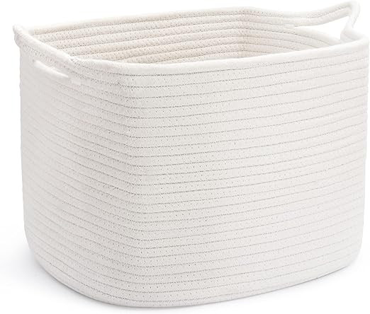 Amazon.com: ABenkle Storage Basket, Rope Basket, Dog Toy Basket, Woven Basket, Small Blanket Bask... | Amazon (US)