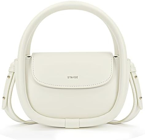 Designer Top Handle Shoulder Bags for Women, Trendy Mini Crossbody Purses, Women’s Leather Hand... | Amazon (US)