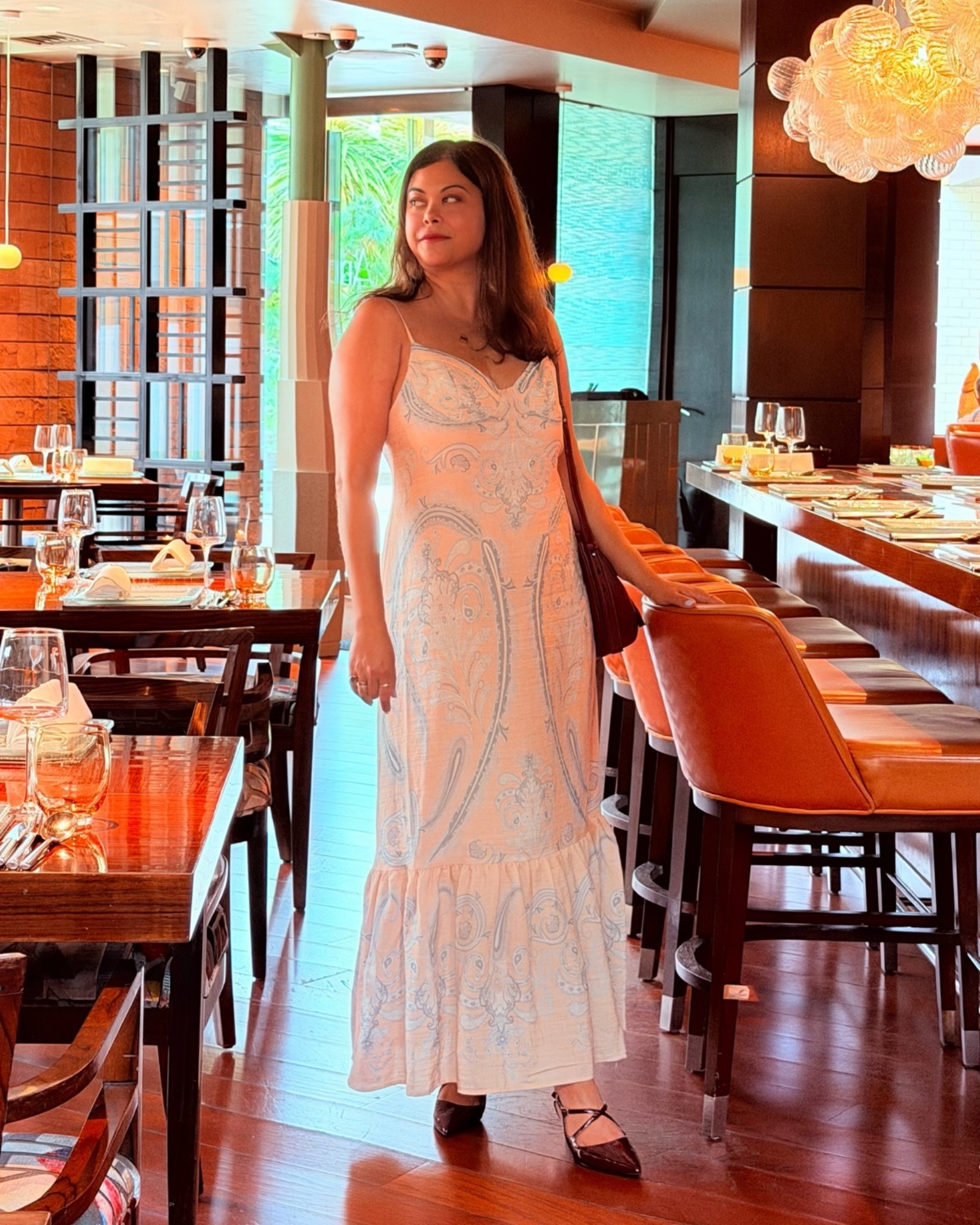 Tired strappy dress from H&M this linen look slip dress is absolutely everything! summer dresses sorted! With maroon Charles and Keith bag and heels this look is complete.

#LTKsummer #LTKuk #LTKdresses