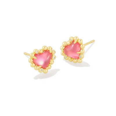 Kendra Scott Anna Framed Stud Earrings - Pink/Gold | Target
