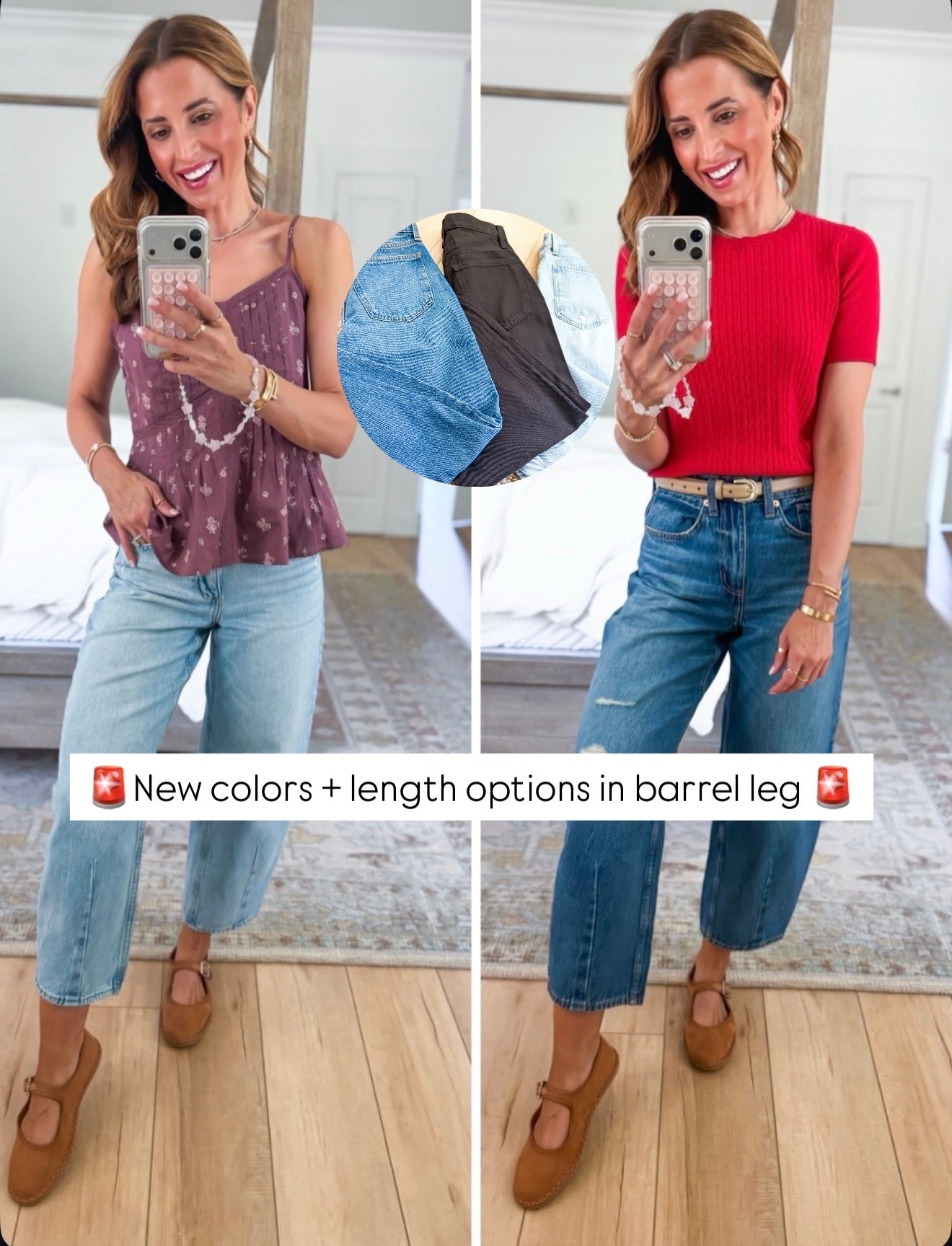I bought all of the new Target arrivals - here’s what’s worth it! New barrel leg jeans in 00 short. Non-stretch denim but I do think you could size down if in between. So many new colors! Floral peplum tank in XS - size down if in-between. XS in sweater top. Ballet flats are true to size. Fall outfit. Summer outfit. Elevated casual outfit. Mom outfit. Fall style.

#LTKootd #LTKgrwm #LTKPetite