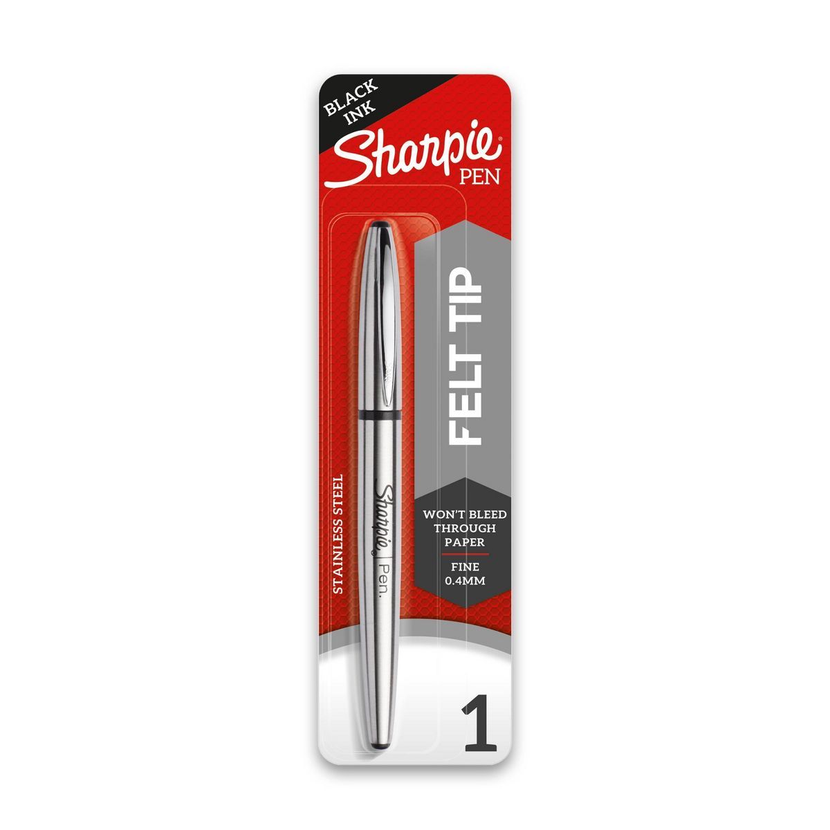 Sharpie Felt Marker Pen Metal Barrel 0.4m Fine Tip Black | Target