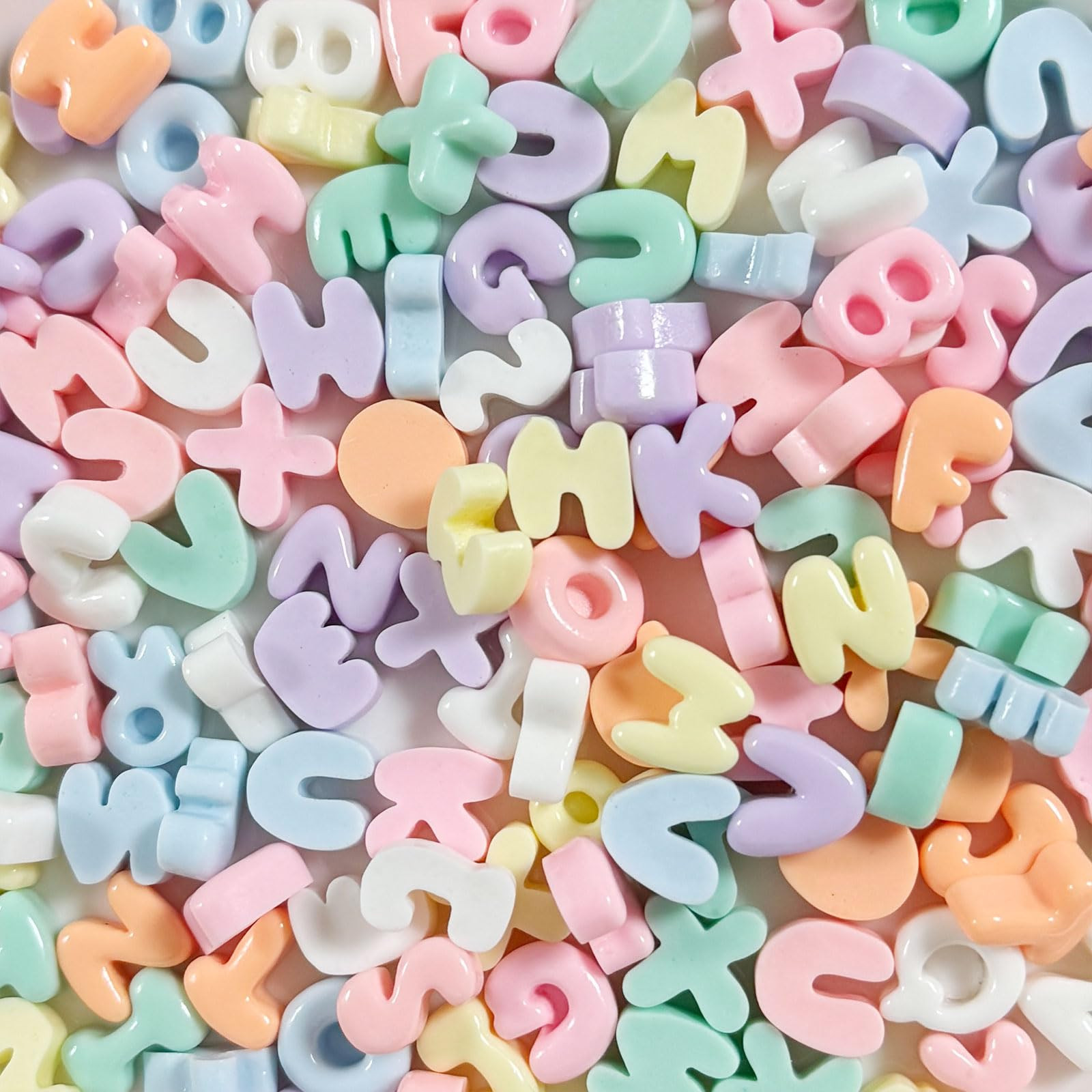 NO Hole NOT Bead 50Pcs 9-13mm Mini Alphabet Letter Charms for Jewelry Making DIY Decorations Hair... | Amazon (US)