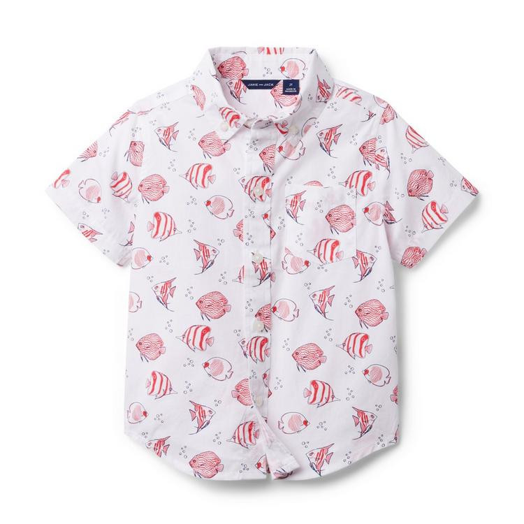 Fish Poplin Shirt | Janie and Jack