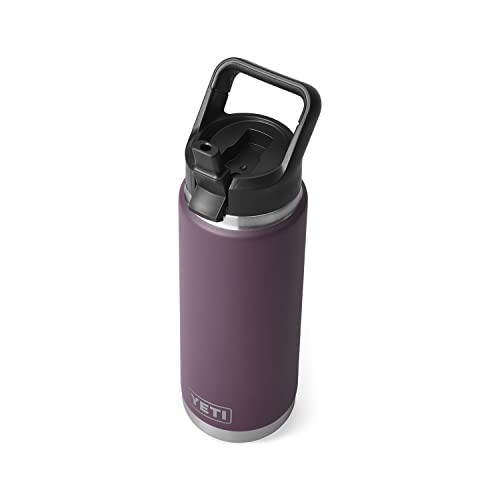 YETI Rambler 26 oz Bottle, Vacuum Insulated, Stainless Steel with Straw Cap, Nordic Purple | Amazon (US)