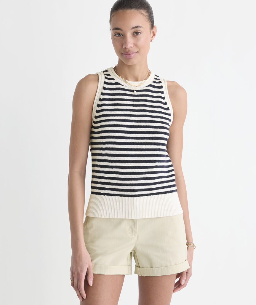 Katie Cotton Rollneck Sweater Tank | vineyard vines
