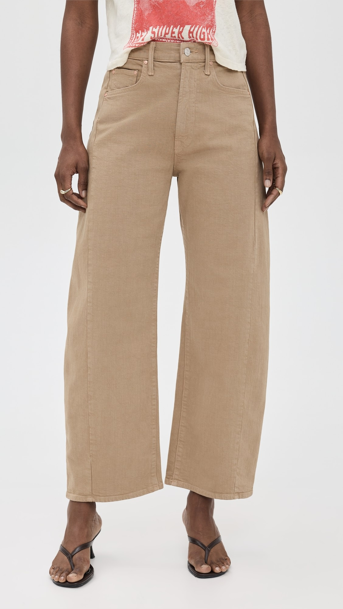 MOTHER The Half Pipe Flood Jeans | Shopbop | Shopbop