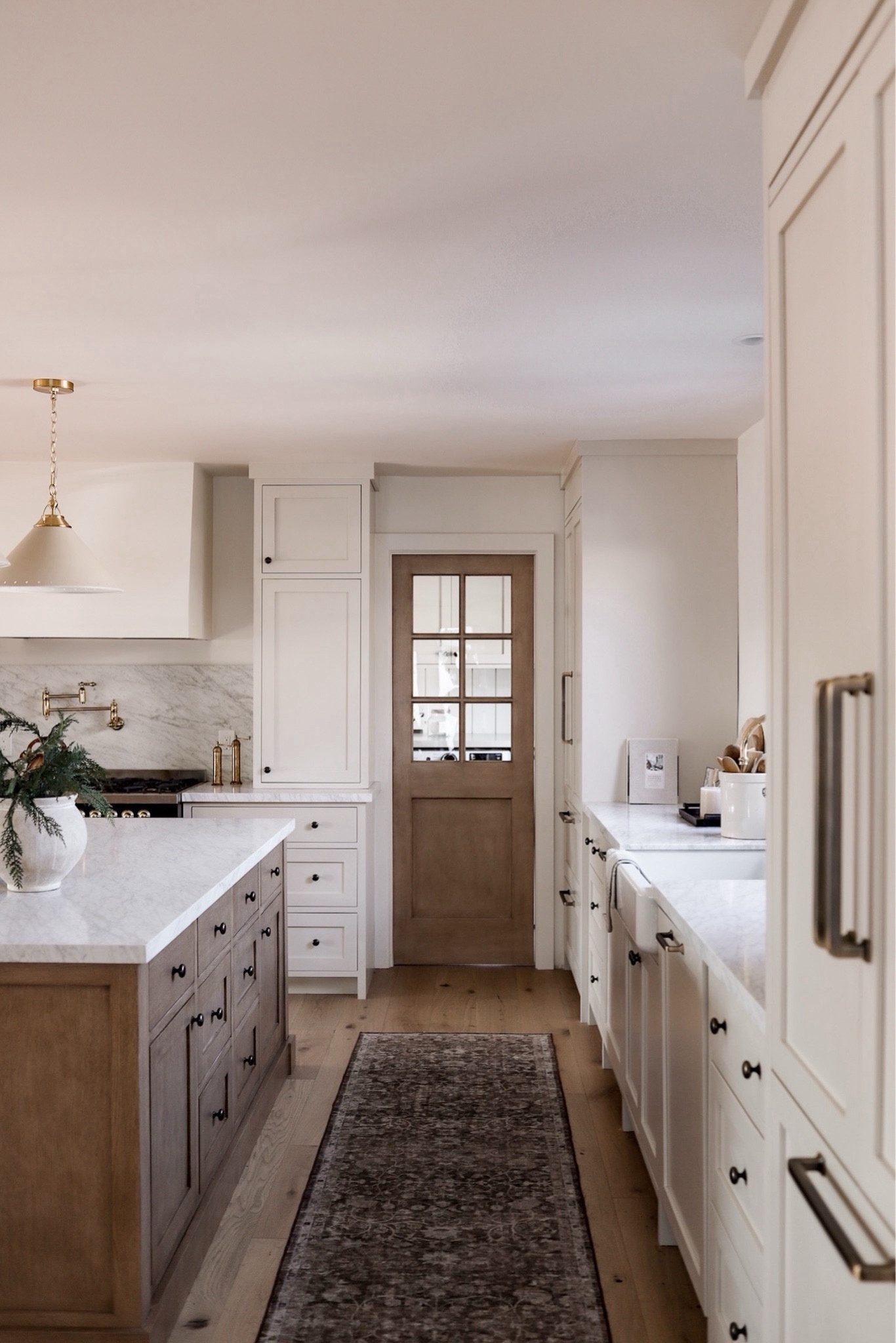 Shop our kitchen! Our new pocket door is a Douglas fir door custom stained to look like white oak. 

#organic #modern #neutral #pantry #rug

#LTKSeasonal #LTKHome #LTKSaleAlert