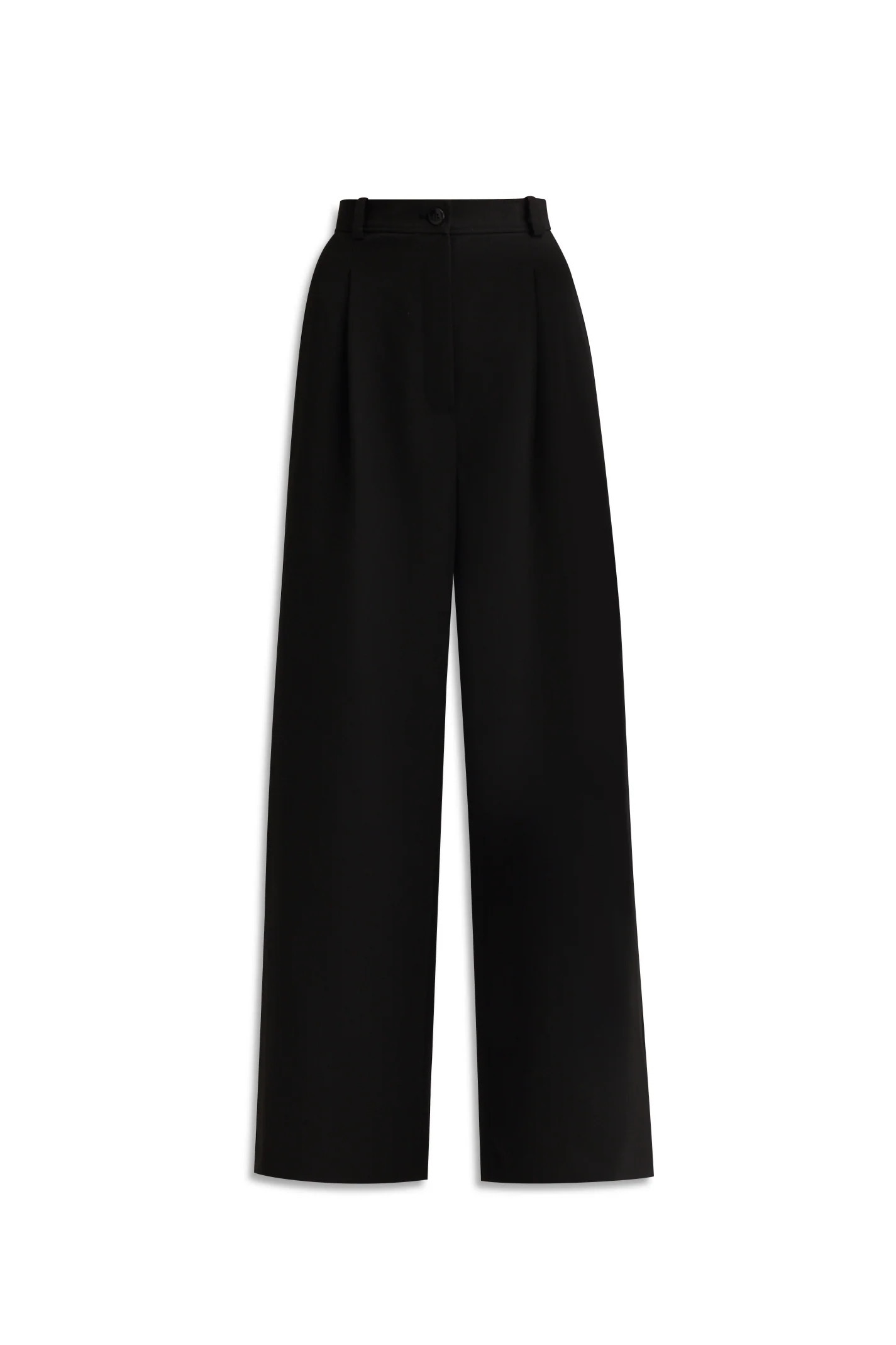 PLEAT DRAPE LEG TROUSER - BLACK - Scanlan Theodore | Scanlan Theodore