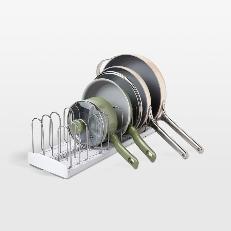 YouCopia StoreMore Pan & Lid Rack + Reviews | Crate & Barrel | Crate & Barrel