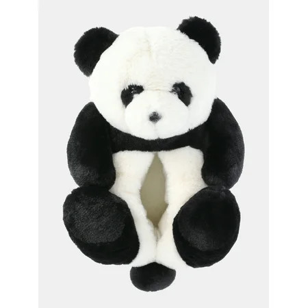 Wonder Nation Toddler and Big Kids Plush Panda Bear Slippers | Walmart (US)