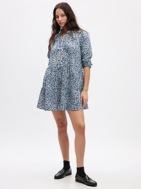 Tiered Mini Shirtdress | Gap (US)