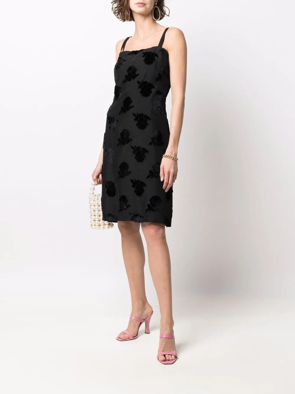 A.N.G.E.L.O. Vintage Cult 1960s floral-motif Slip Dress - Farfetch | Farfetch Global