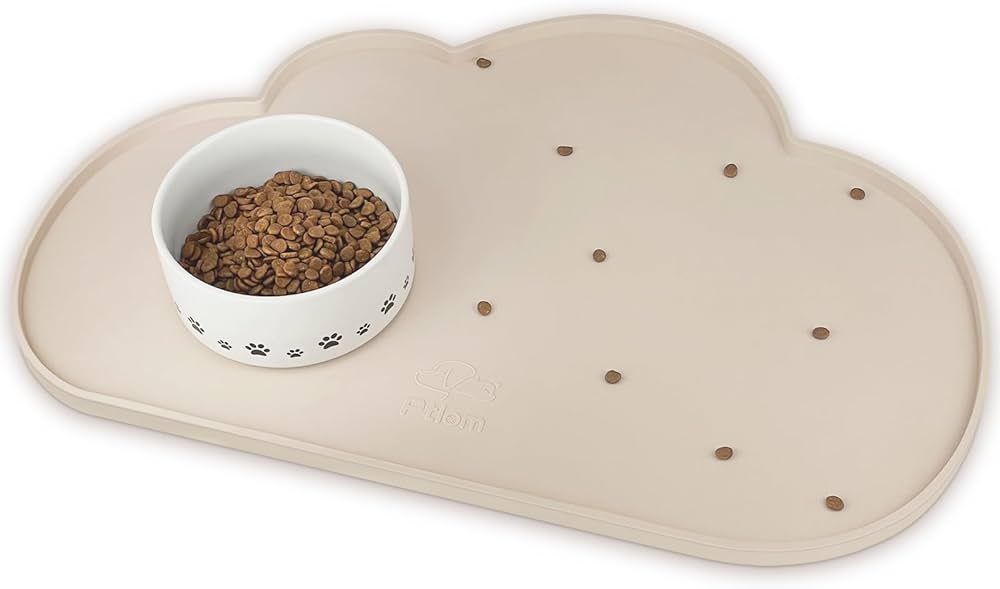 Ptlom Silicone Pet Feeding Mat for Dogs and Cats, High-Lips Pet Placemat Non-Slip Waterproof Bowl... | Amazon (US)