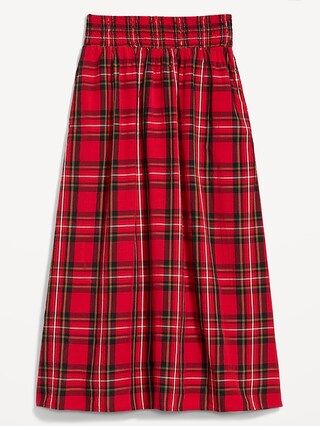 High-Waisted Smocked Midi Skirt for Women | Old Navy (US)