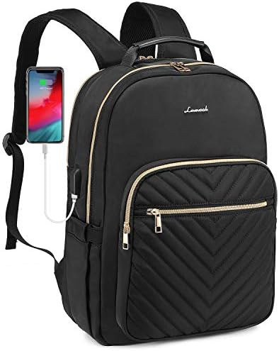LOVEVOOK Quilted Laptop Backpack Stylish Laptop Bag for Women Work Computer Bags Bookbag Purse,15... | Amazon (US)