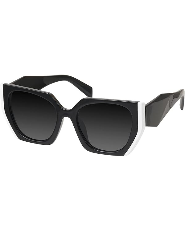 mosanana Square Cat Eye Sunglasses for Women Trendy Geometric Style Model-COCO | Amazon (US)