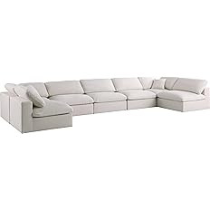 Meridian Furniture Plush Collection Contemporary Down Filled Cloud-Like Comfort Overstuffed Velve... | Amazon (US)