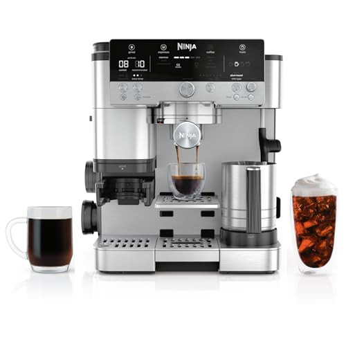 Ninja Luxe Café 3-in-1 Espresso, Drip Coffee and Cold Brew Machine | Intergrated Coffee Grinder, Milk Frother, Assisted Tamper & Built-In Espresso Accessory Storage | Stainless Steel | ES601 | Amazon (US)