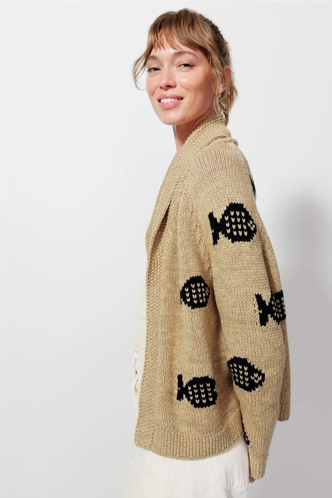 Swimming Fish Lodge Cardigan | Rent the Runway