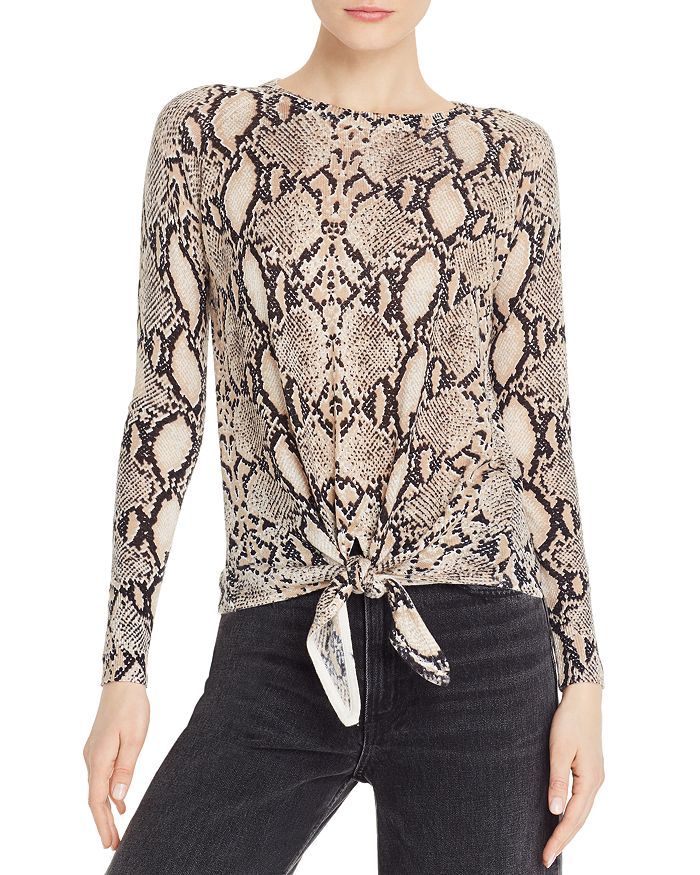 Olivaceous Snake-Print Tie-Front Sweater  Back to Results -  Women - Bloomingdale's | Bloomingdale's (US)