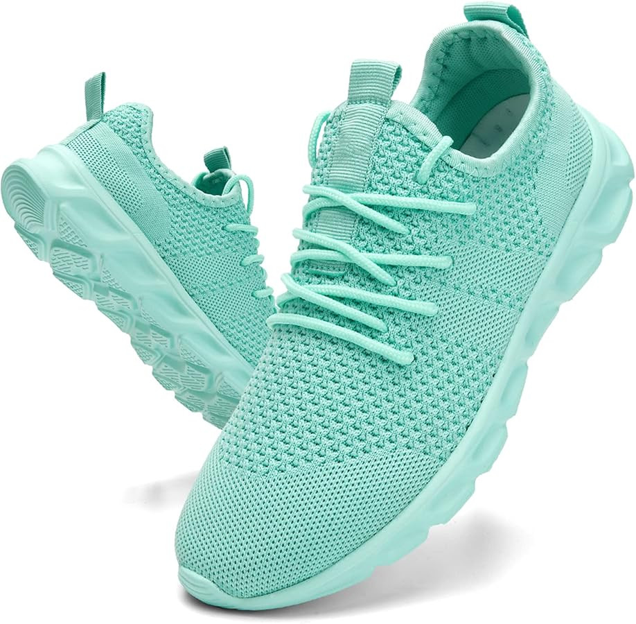 Damyuan Women's Walking Running Shoes Lightweight Slip On Tennis Workout Gym Shoes | Amazon (US)