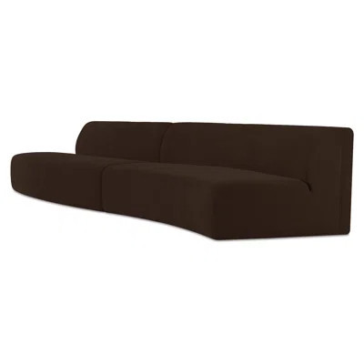 Naomi 2 Piece Wave Modular Sectional Golden Yellow | Wayfair North America