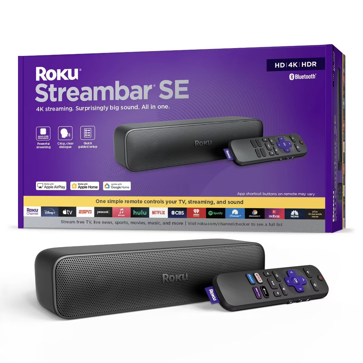 Roku Streambar SE 2-in-1 TV Soundbar with Built-in Streaming, Premium Speakers, & Enhanced Speech... | Target
