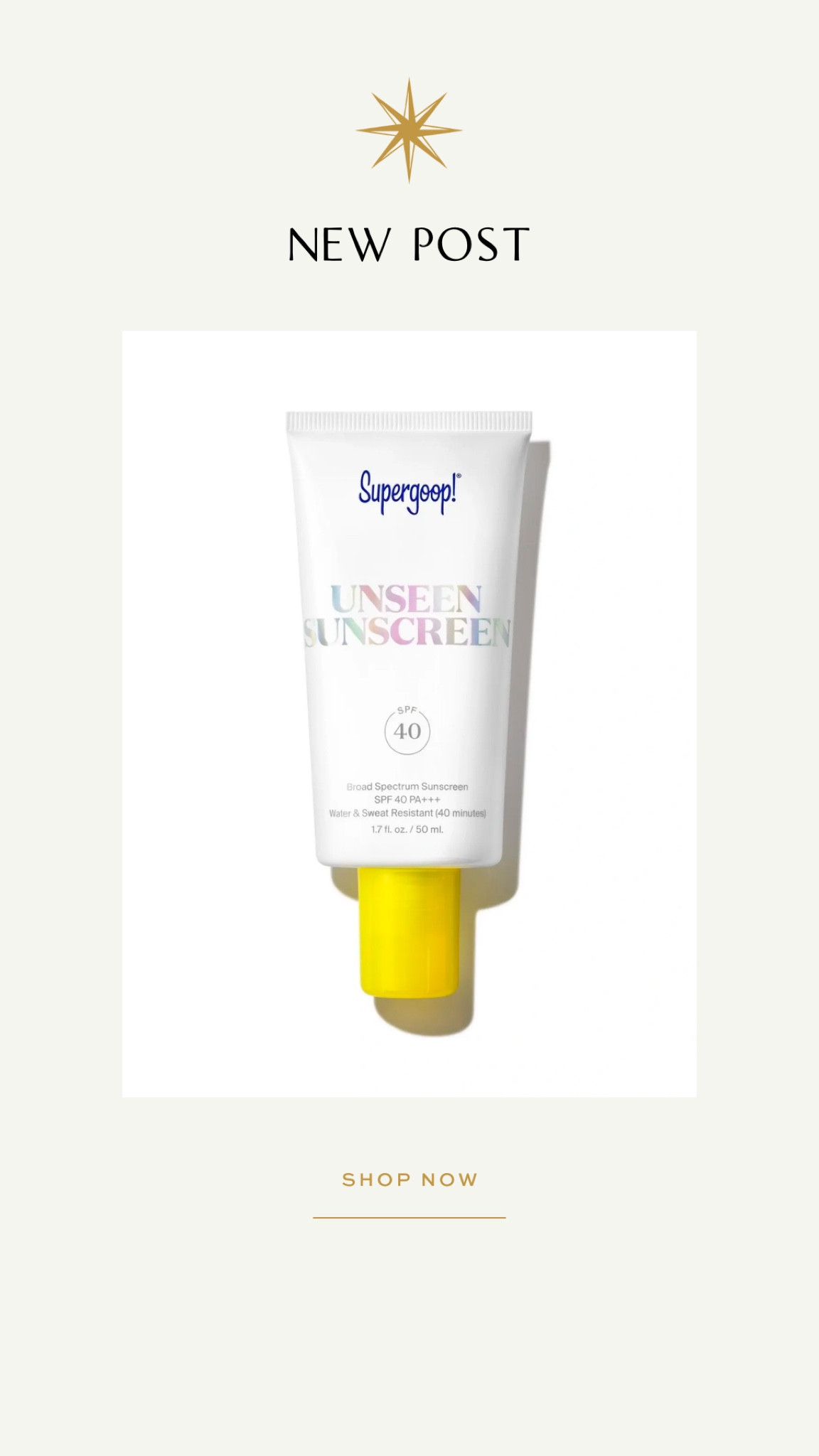 Unseen Sunscreen

#LTKtravel #LTKSeasonal #LTKunder50