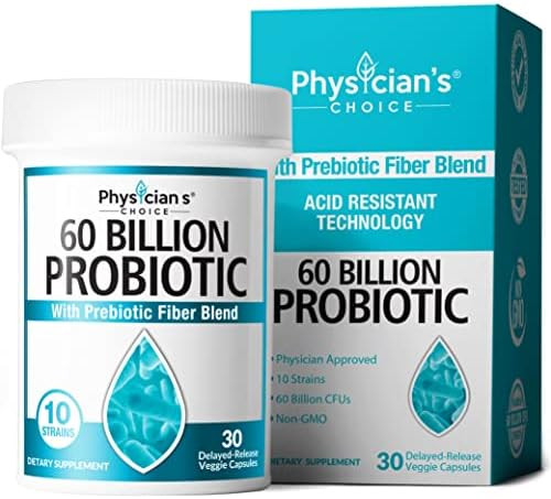 Probiotics 60 Billion CFU - Probiotics for Women, Probiotics for Men and Adults, Natural, Shelf S... | Amazon (US)