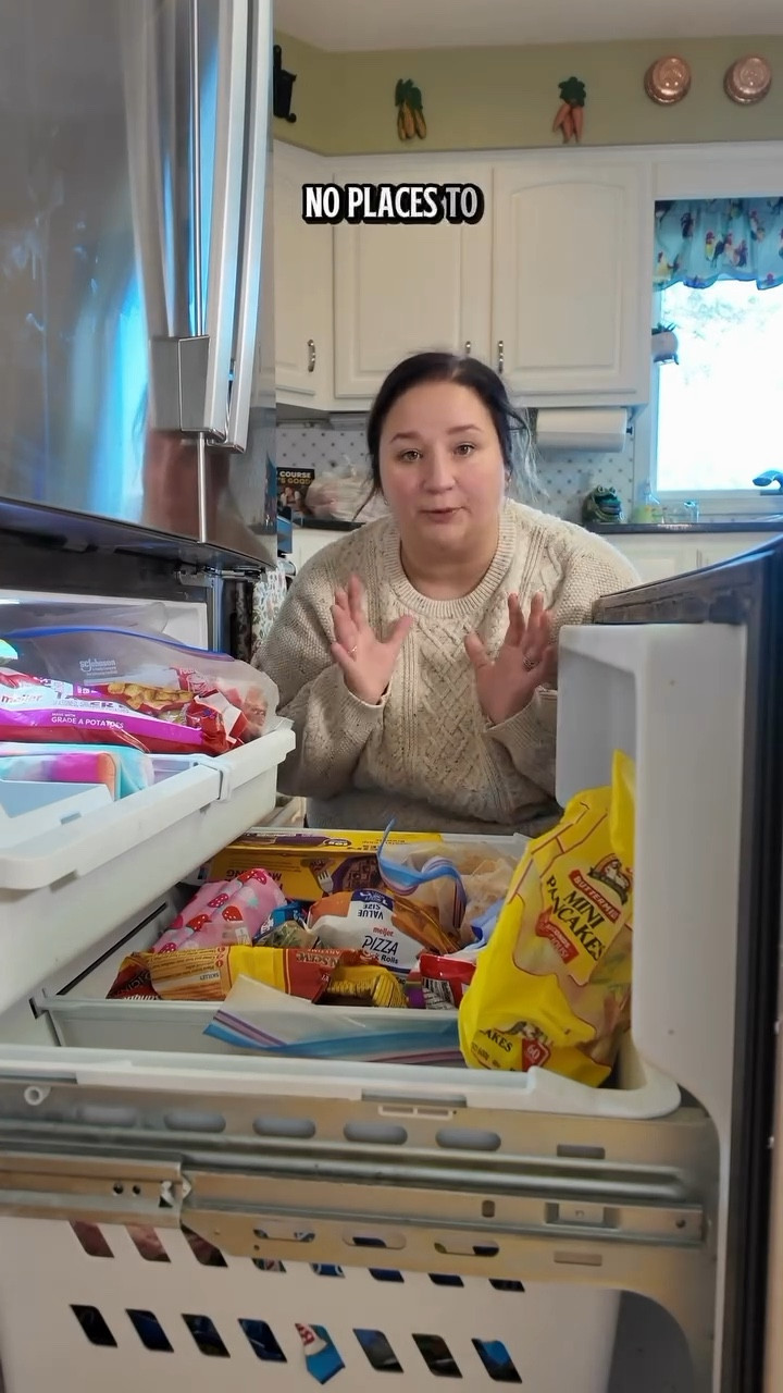 My freezer is a direct reflection of my mental state… it’s a mess just like me. And today I’m shuffling some stuff around to make room for the important stuff… breakfast and chicken nuggets. Also someone stop me before I buy more frozen peas and carrots… it’s a problem. 

My sweater is 40% off!

#LTKSaleAlert #LTKFindsUnder50 #LTKHome