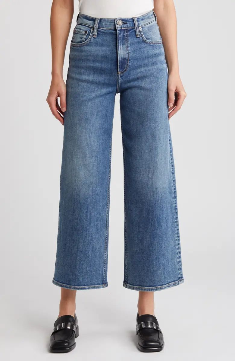 rag & bone Andi High Waist Ankle Wide Leg Jeans | Nordstrom | Nordstrom