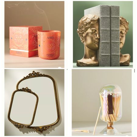 Home decor. Zodiac sign candles. Matches. Bookends. Anthropologie. Housewarming gift ideas  

#LTKfindsunder50 #LTKhome #LTKSpringSale