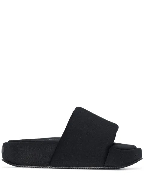 oversized chunky sole slides | Farfetch (US)