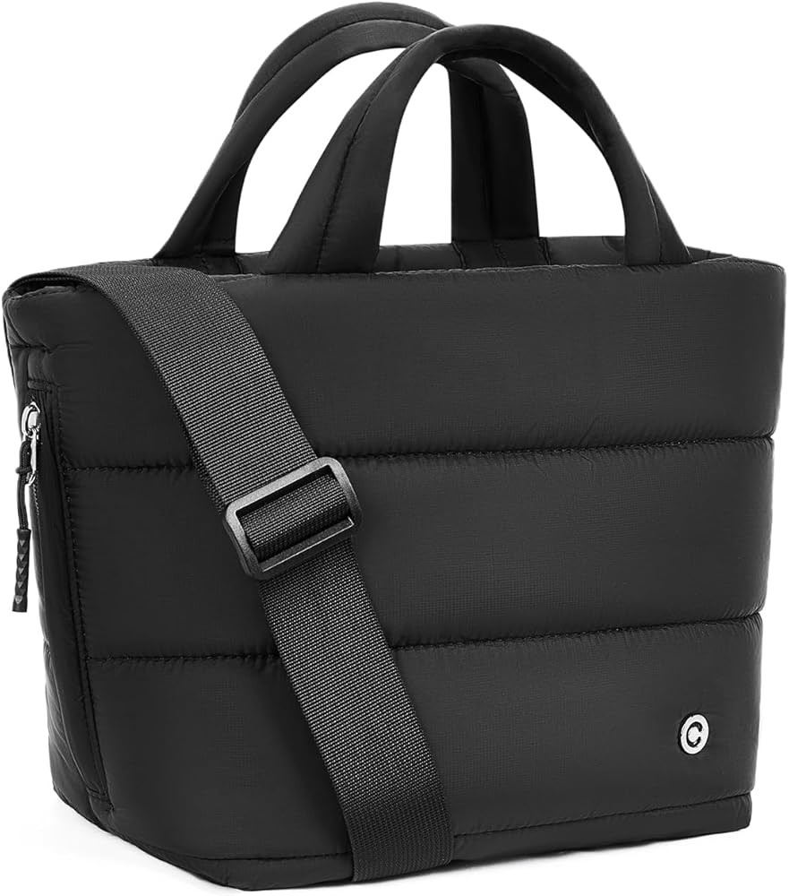 CHOLISS Small Puffer Tote Bag for Women - Quilted Crossbody Bags, Puffy Nylon Satchel Travel Hand... | Amazon (US)