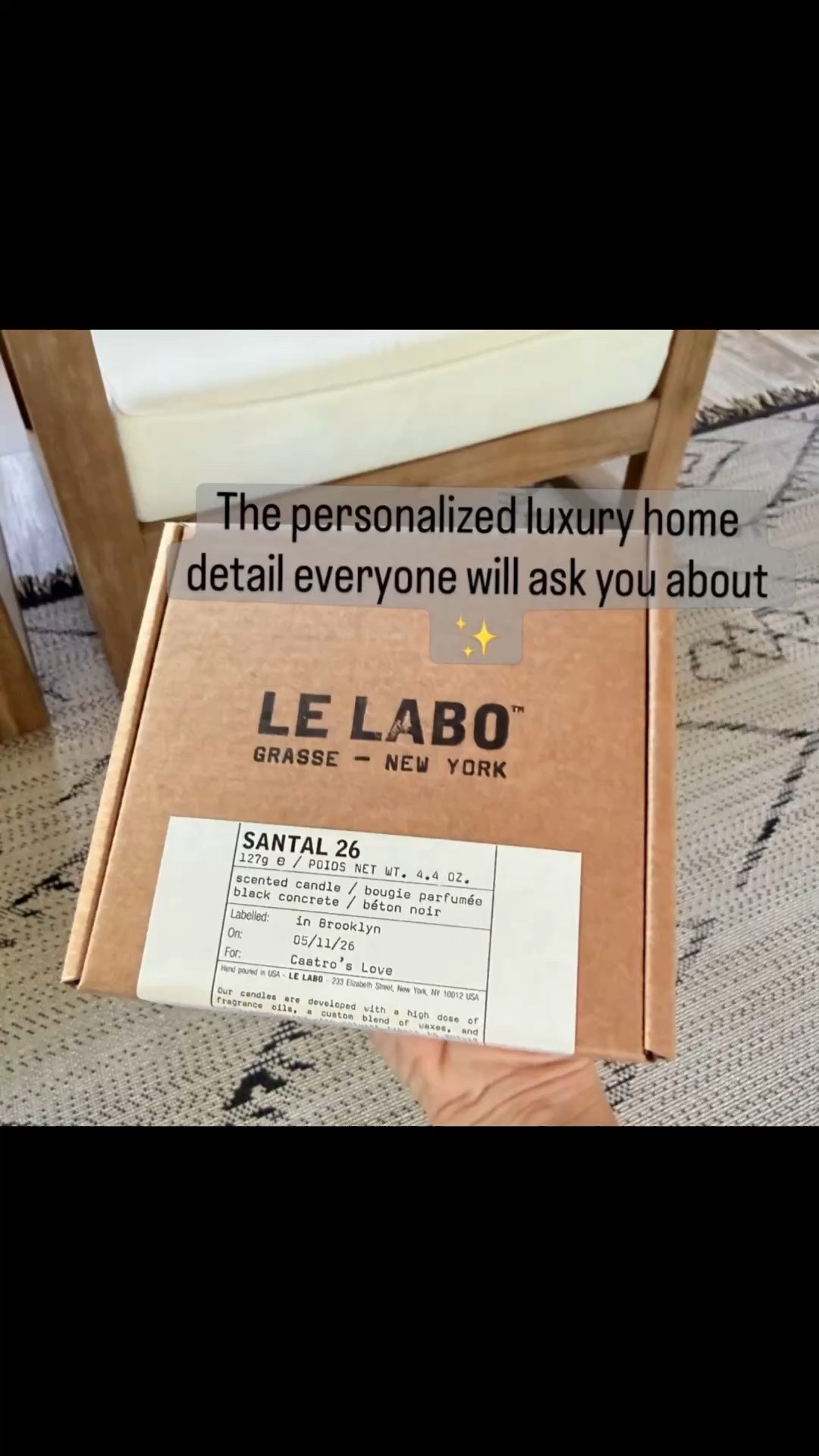 Personalized home details just hit different ✨🤍

This Santal 26 candle from Le Labo makes our whole home feel warm, cozy, and elevated.

Such a chic housewarming gift idea too ✨#HomeDetails #LeLabo #LuxuryHome #CozyHome

#LTKHome #LTKmomlife #LTKHome #LTKPetite