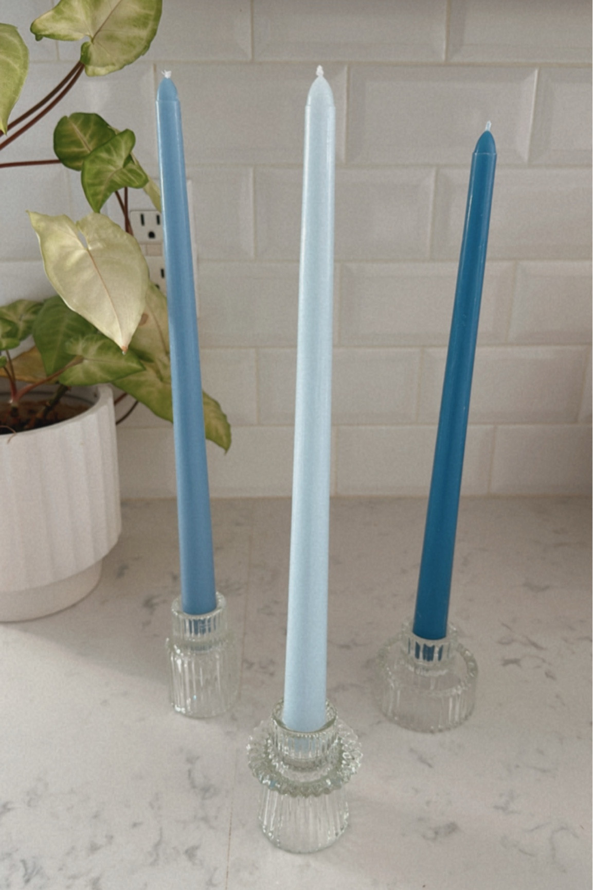 Candle holders set of 3 🕯️

Tapered candle holder, candle holders, votives, set of 3, Amazon find, Amazon home find, Amazon Hanukkah decor, Hanukkah decorations, blue candles, tapered candles, wedding candles, wedding candleholders, wedding decor, wedding decorations 

#LTKHoliday #LTKHome #LTKWedding